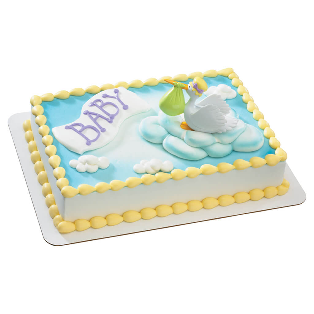 Special Delivery Stork Baby Cake