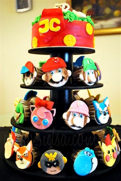 Super Smash Bros Birthday Cake