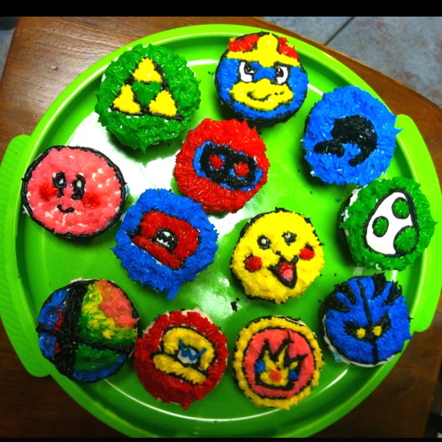 Super Smash Bros Cake Cupcakes