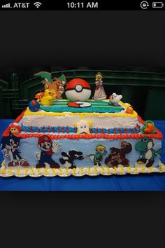 Super Smash Bros Cake