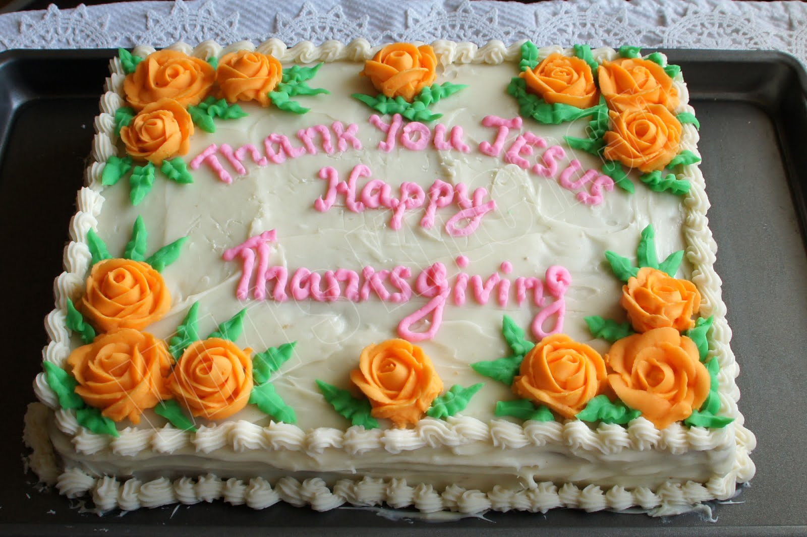 Thanksgiving Sheet Cake Decorating Ideas