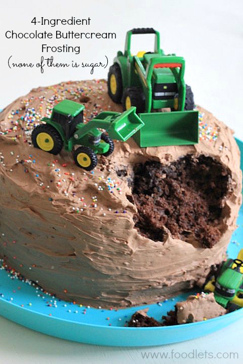 Tractor Birthday Cake Buttercream Frosting