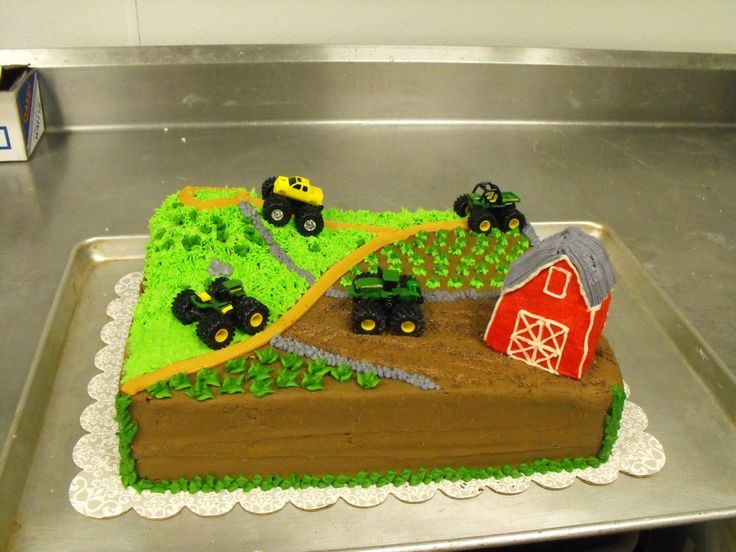 Tractor Cupcakes Birthday Buttercream Frosting