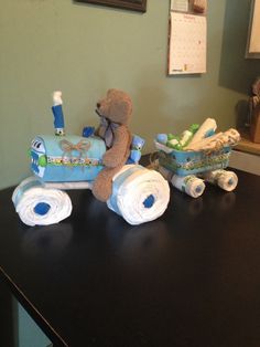 Tractor Diaper Cake