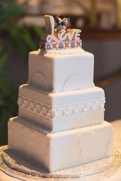 Walt Disney World Wedding Cake