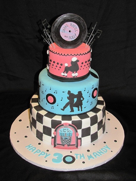 50s Sock Hop Cake