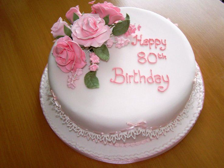 80th Birthday Cake Ideas