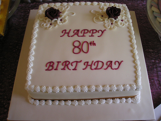 80th Birthday Cake Ideas