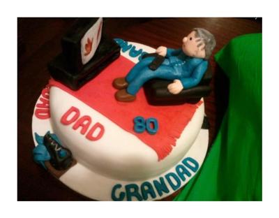 80th Birthday Dad Cake