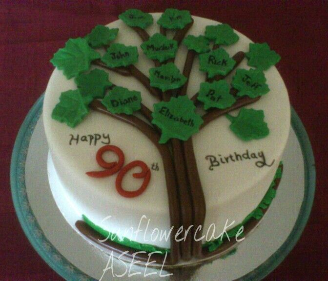 90th Birthday Cake