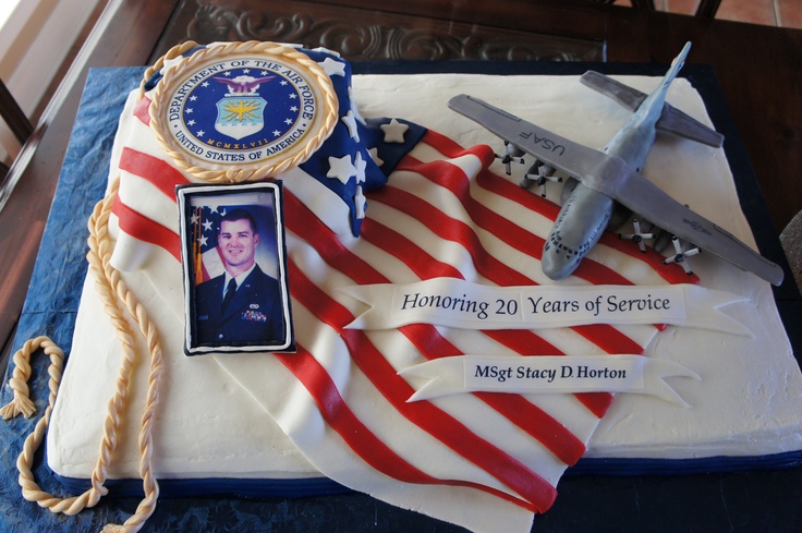 Air Force Retirement Cake