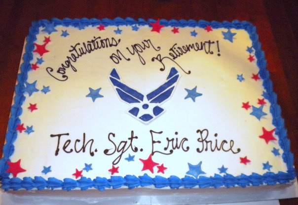 Air Force Retirement Cake