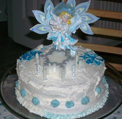 Angels and Fairies Birthday Cake