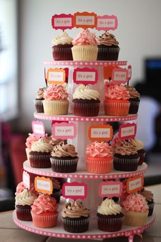 Baby Shower Cupcake Tower