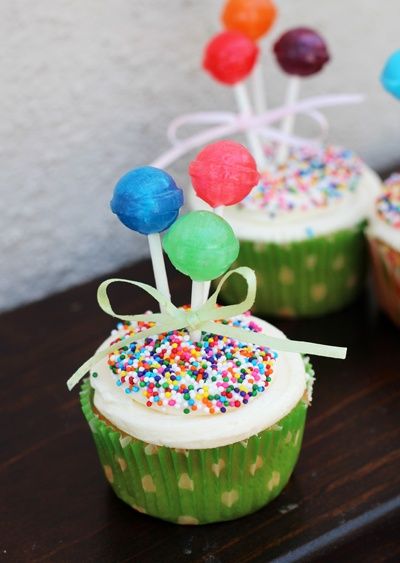 Balloon Birthday Cupcakes