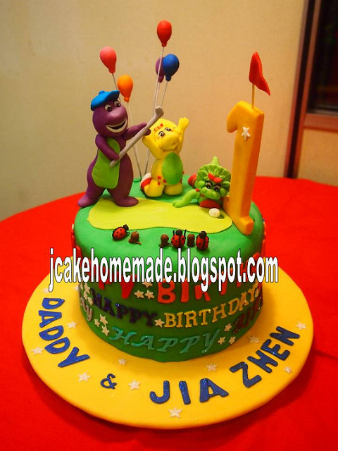 Barney and Friends Birthday Cake