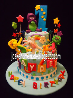 Barney and Friends Birthday Cake