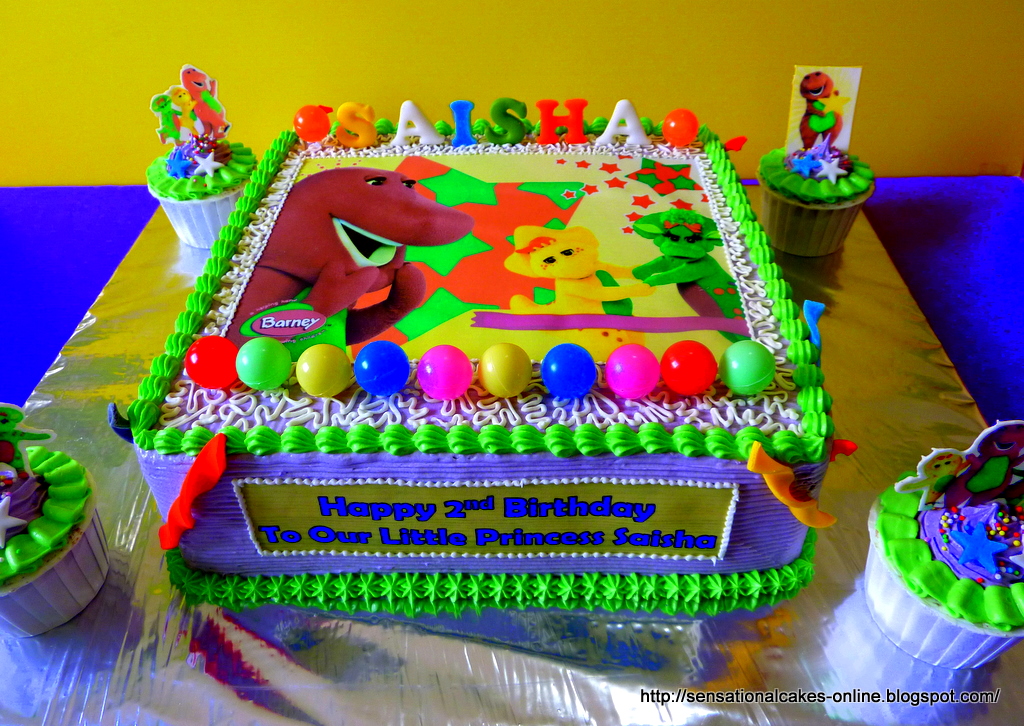 Barney and Friends Happy Birthday Cake