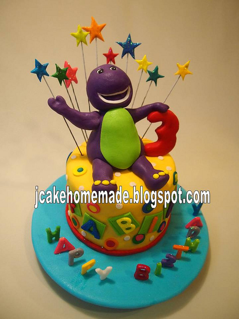 Barney Birthday Cake