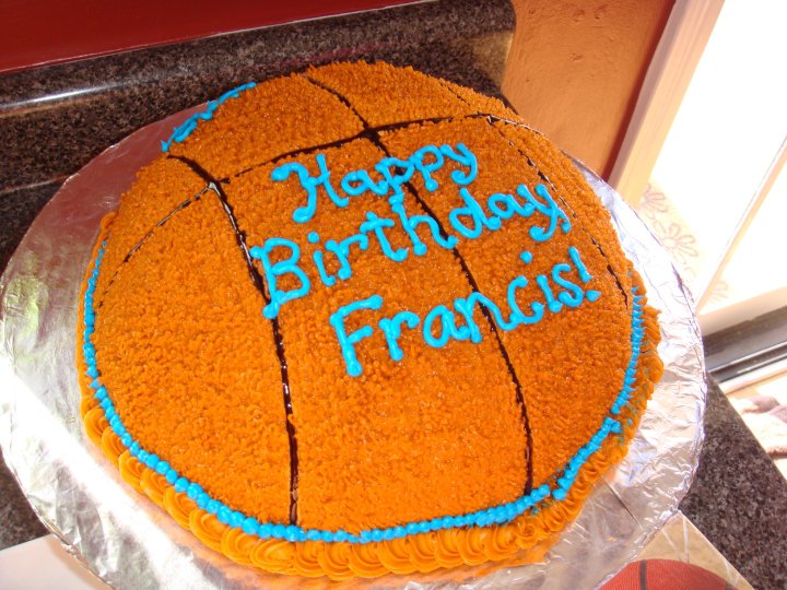 Basketball Birthday Cake