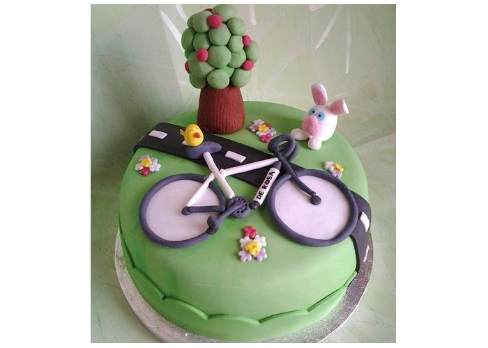 Bicycle Birthday Cake