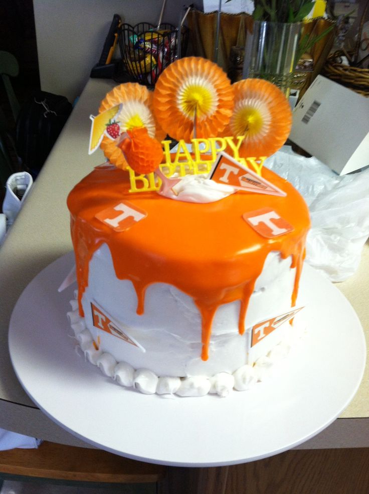 Big Orange Birthday Cake