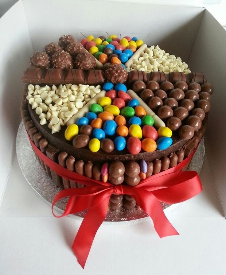 Birthday Cake with Chocolate Candy