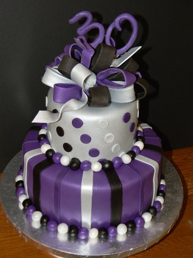 10 Photos of Purple Birthday Cakes Women