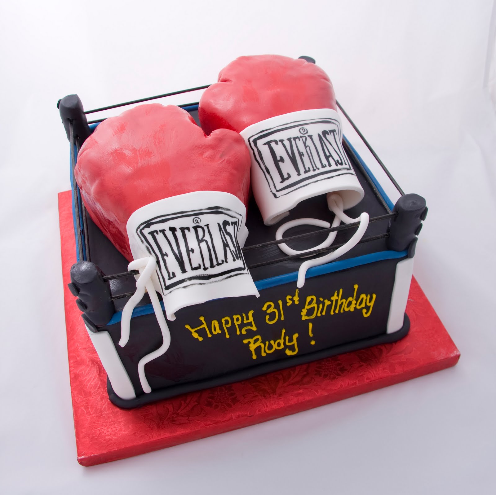 Boxing Glove Cake