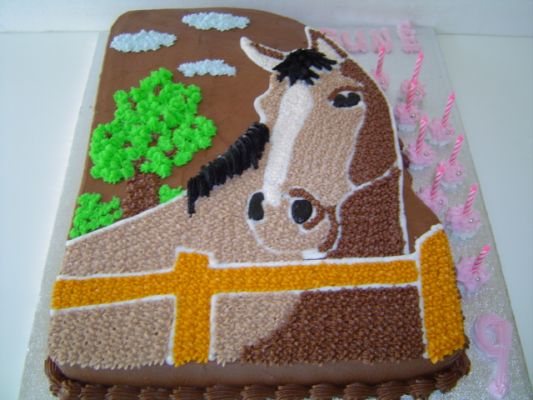 Boys Horse Birthday Cake