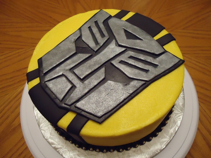 Bumblebee Transformer Cake