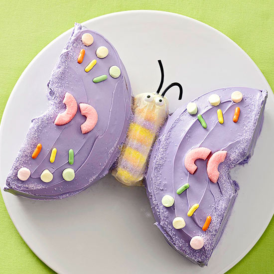 10 Photos of Simple Butterfly Birthday Cakes For Girls