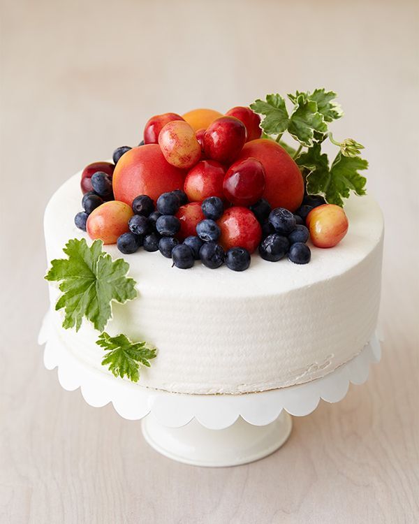 Cake Topped with Fruit