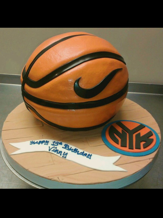 Cakes Shaped Like a Basketball