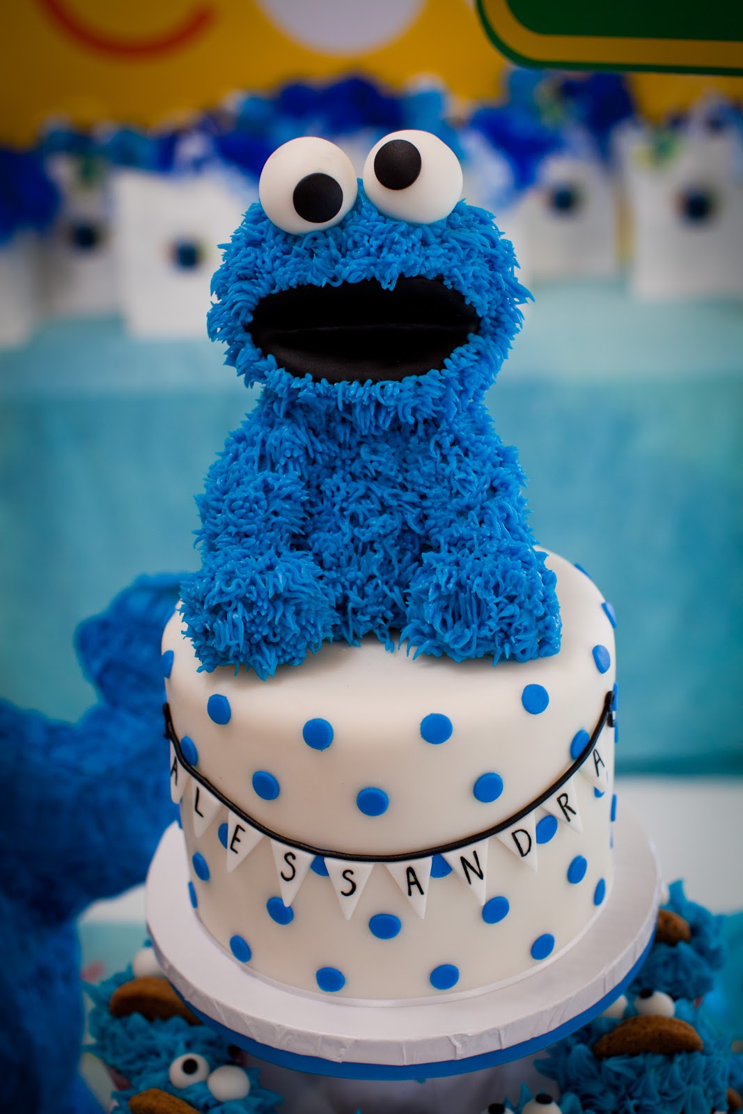 7 Photos of Cookie Monster Birthday Cakes