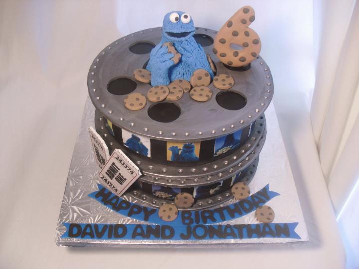 Cookie Monster Fondant Cake