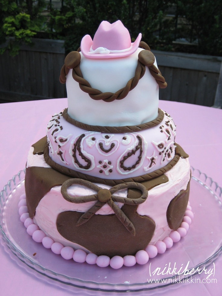 Cowgirl Birthday Cake