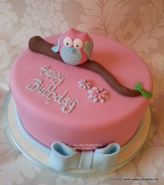 Cute Owl Birthday Cake