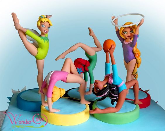 Disney Gymnastic Cake