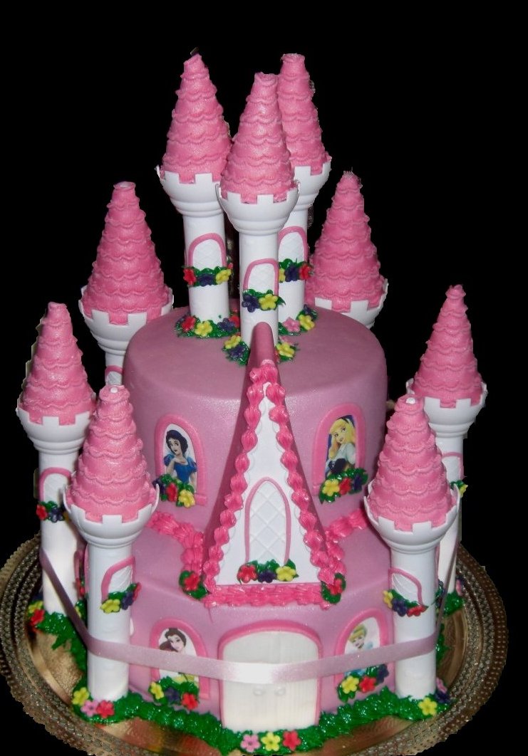 Disney Princess Castle Cake