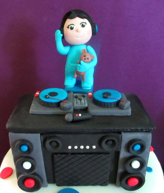 DJ Themed Birthday Cake