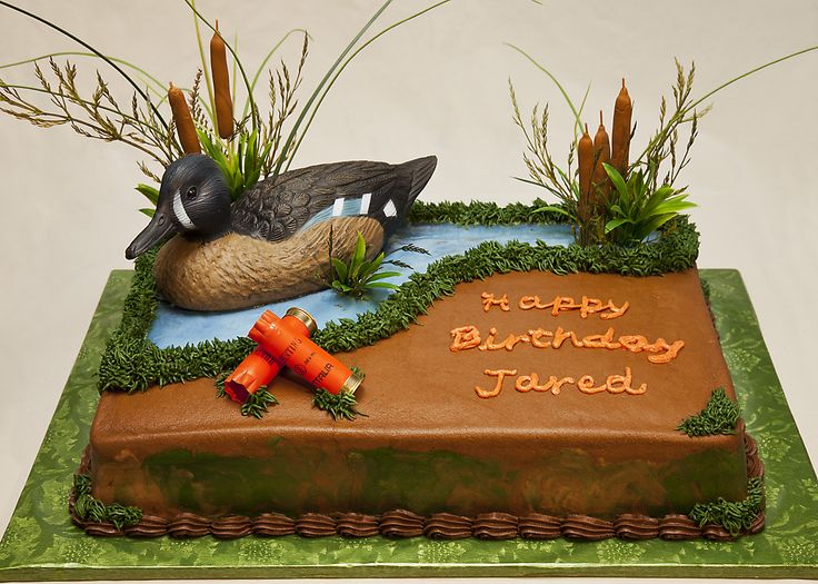 Duck Hunting Birthday Cake