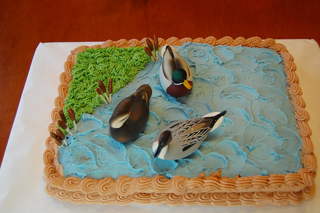 Duck Hunting Birthday Cake