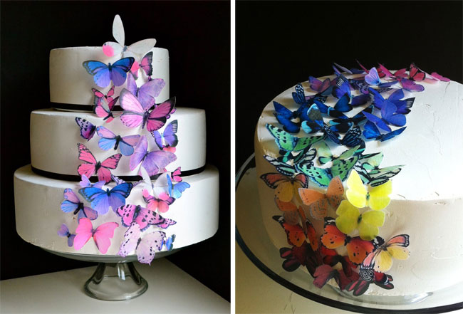 11 Sugar Butterflies For Cakes Photo Edible Butterfly Cake