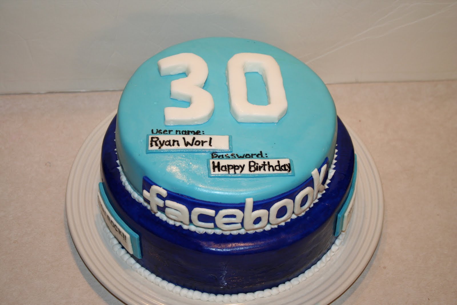 Facebook Birthday Cakes