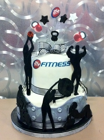 Fitness Birthday Cake