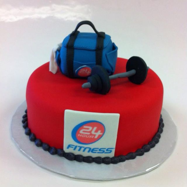 Fitness Birthday Cake