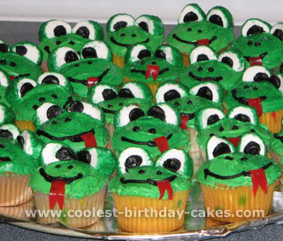 Frog Birthday Cupcake Cake Ideas