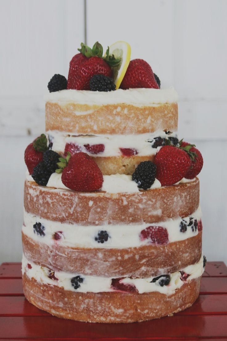 Fruit-Filled Wedding Cake