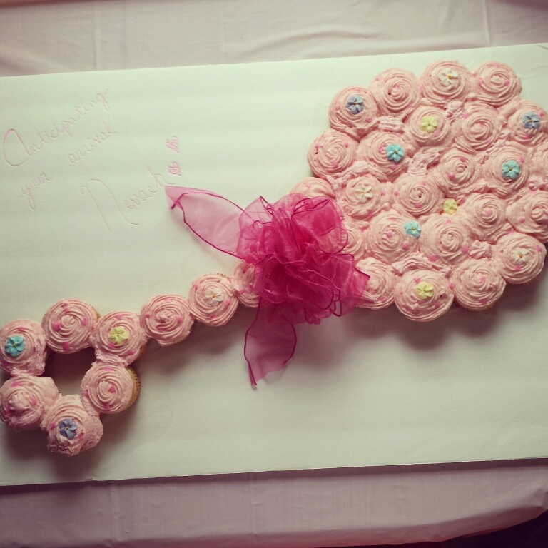 Baby Shower Rattle Cupcake Cake Baby Shower Ideas